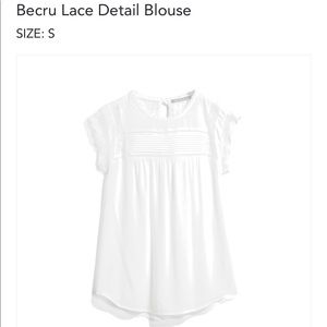 Daniel Rainn Becru Lace Detail Blouse
